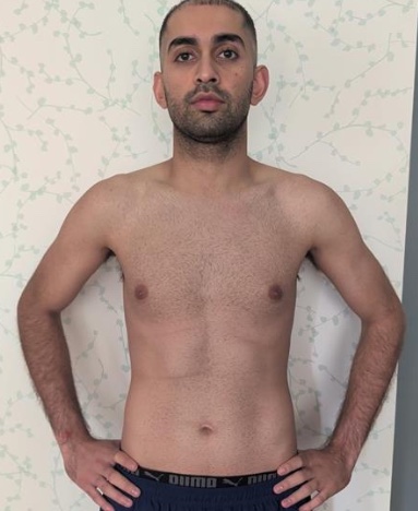 Client 99 kg down to 78 kg over 25 weeks, after