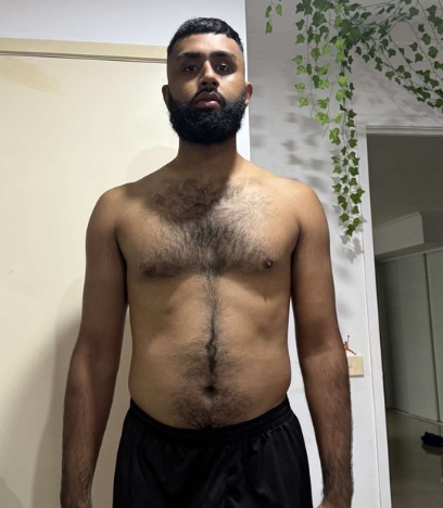 Client 106 kg down to 90 kg over 12 weeks, before