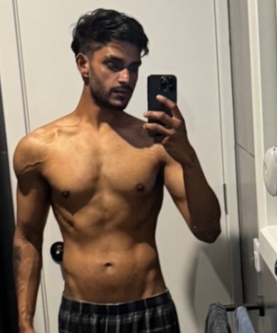 Client 74 kg down to 64 kg over 8 weeks, after