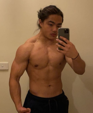 Client 82 kg down to 73 kg over 10 weeks, before